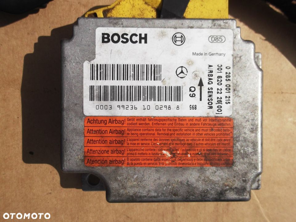 MERCEDES S-KLASA W220 KONSOLA DESKA PODUSZKI KOMPLET ORYGINAŁ EUROPA - 6