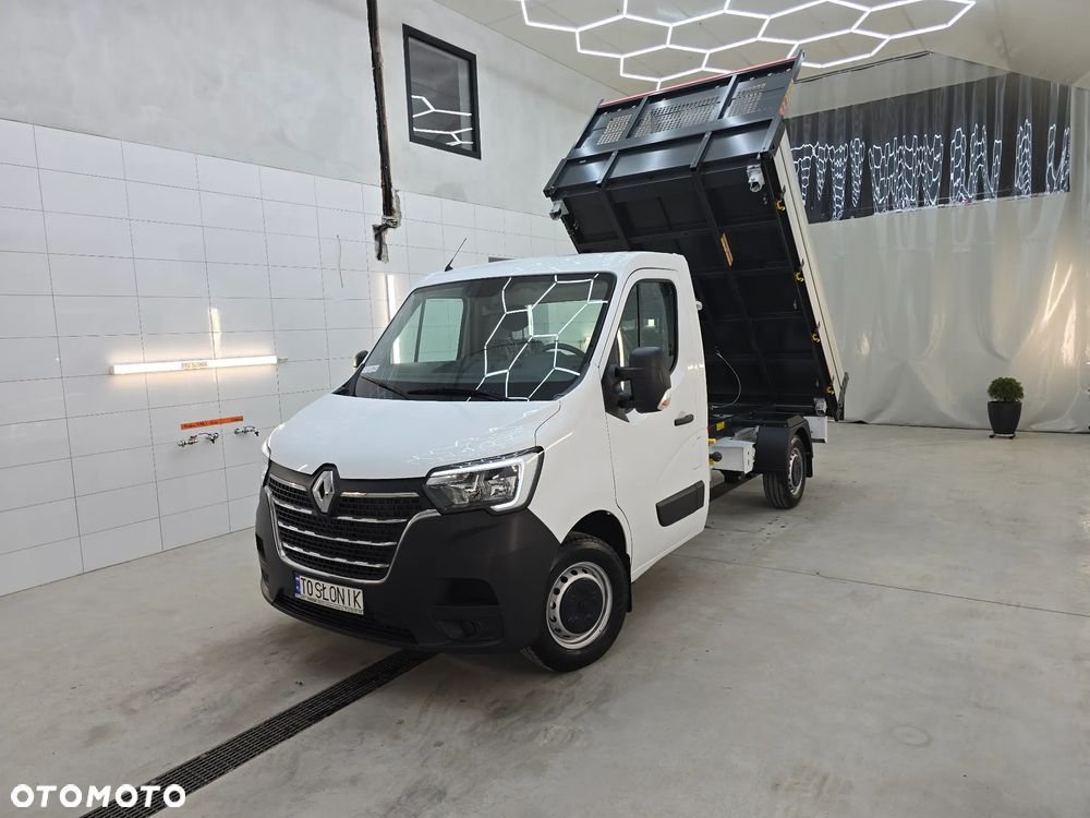 Renault MASTER 17Km WYWROTKA 3 STRONNA 1011Kg Ładowność SILNIK 2,3 AUTO NIE UŻYWANE NA GWARANCJI STAN NOWY NOWY NOWY SALON POLSKA TO SŁONIK BOGATE WYPOSAŻENIE HAK LEDY KLIMA TEMPOMAT - 9