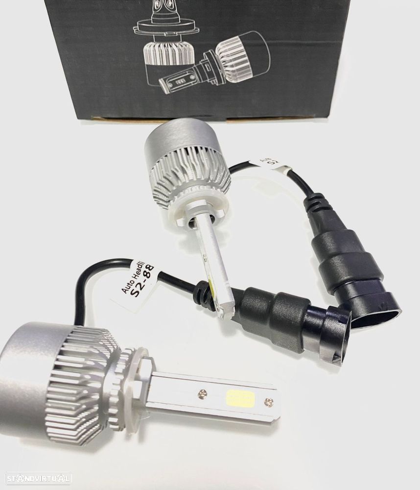 lampadas led 880 / 881 / h27 6500k 8000lm cor branca 2 unidades - 1