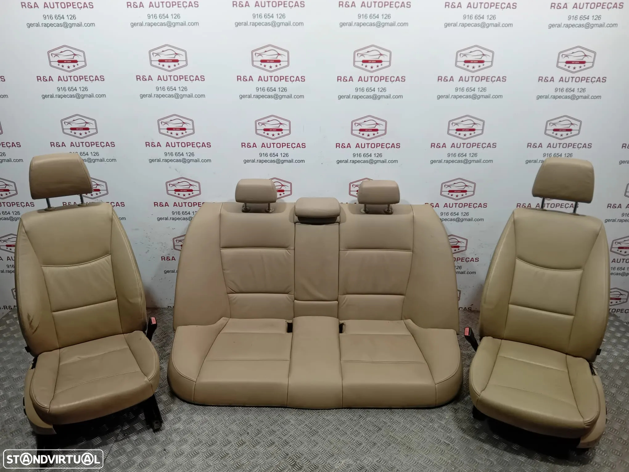 Conjunto de Bancos Bmw E90 em Pele Original - 14