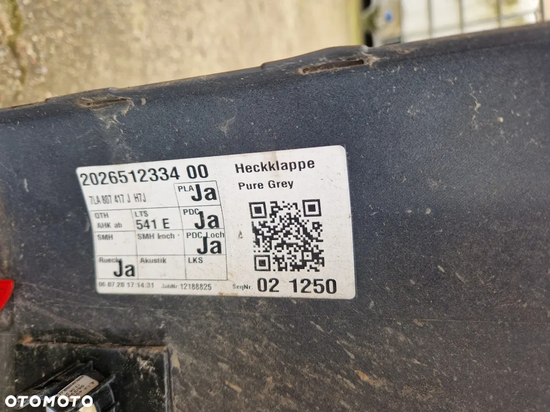 VW Transporter T6 Multivan 15- zderzak tylny T6.1 lifting LH7J 7LA - 8