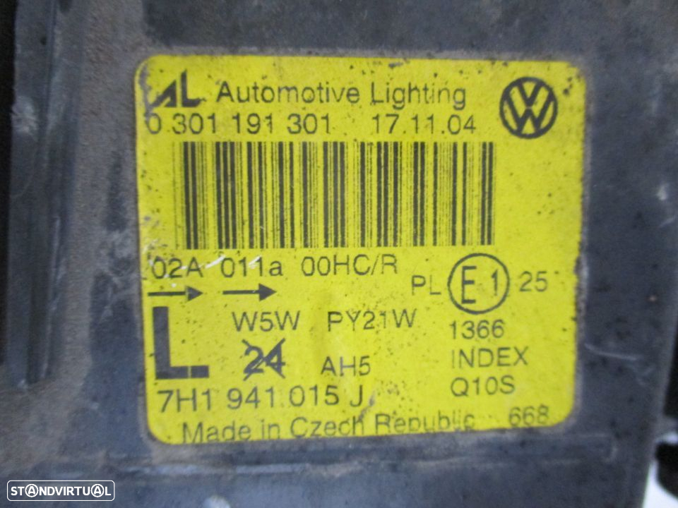Farol Optica VW Volkswagen Transporter T5 2003 a 2010 - 4