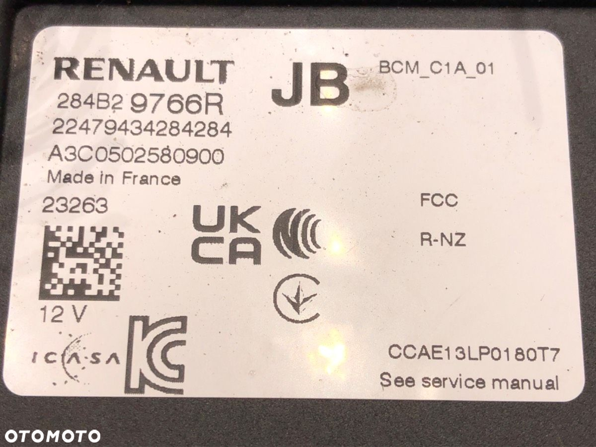 MODUŁ BCM - 782.00 PLN - RENAULT CAPTUR II 2020 - 2022 TCe 140 (HFN0) 103 kW [140 KM] benzyna 2020 - 5
