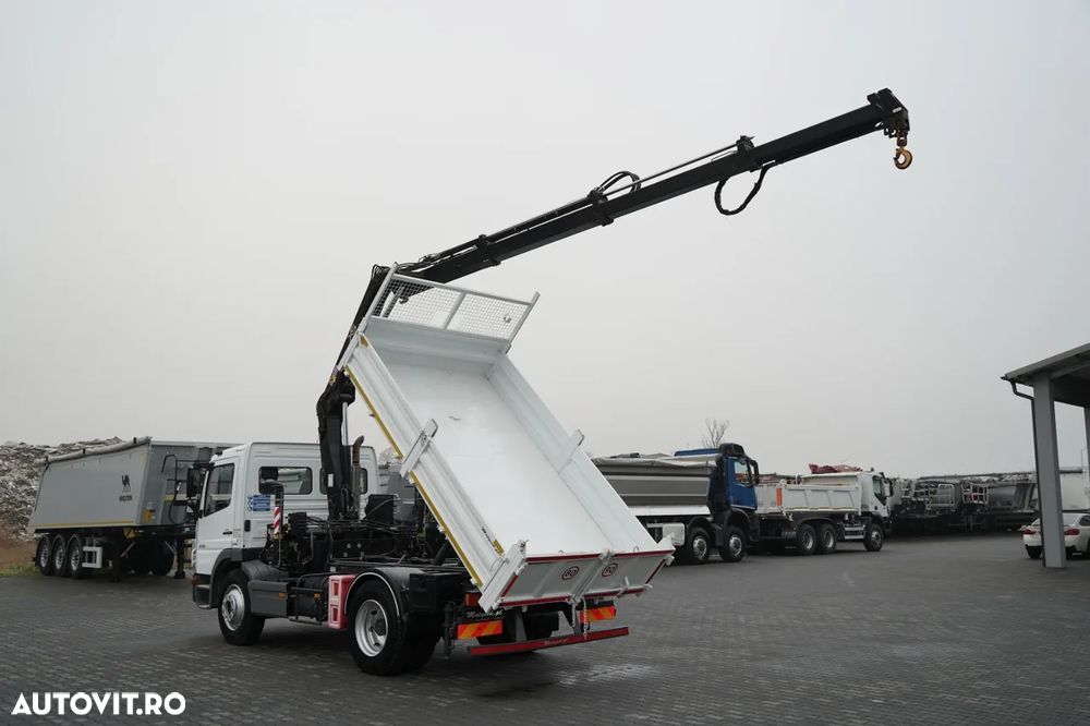Mercedes-Benz ATEGO 1218 / 4x2 / BASCULATOR + HDS HIAB 0088 BS-3 / PILOT / MANUAL - 3