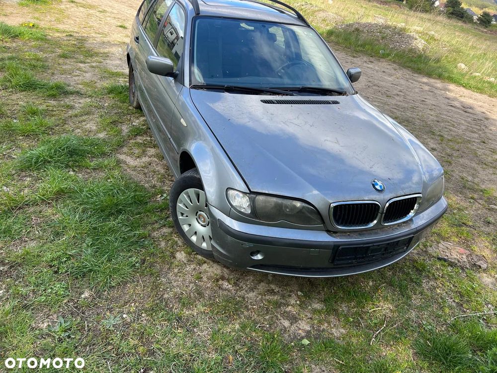 BMW E46 LIFT 318I BENZYNA MASKA ZDERZAK CHŁODNICE BŁOTNIK PRZÓD KOMPLETNY SILBERGRAU METALLIC - 1