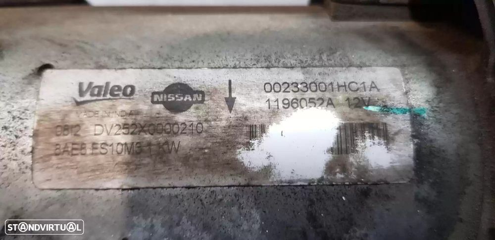 MOTOR ARRANQUE NISSAN MICRA IV 2013 -233001HC1A - 1