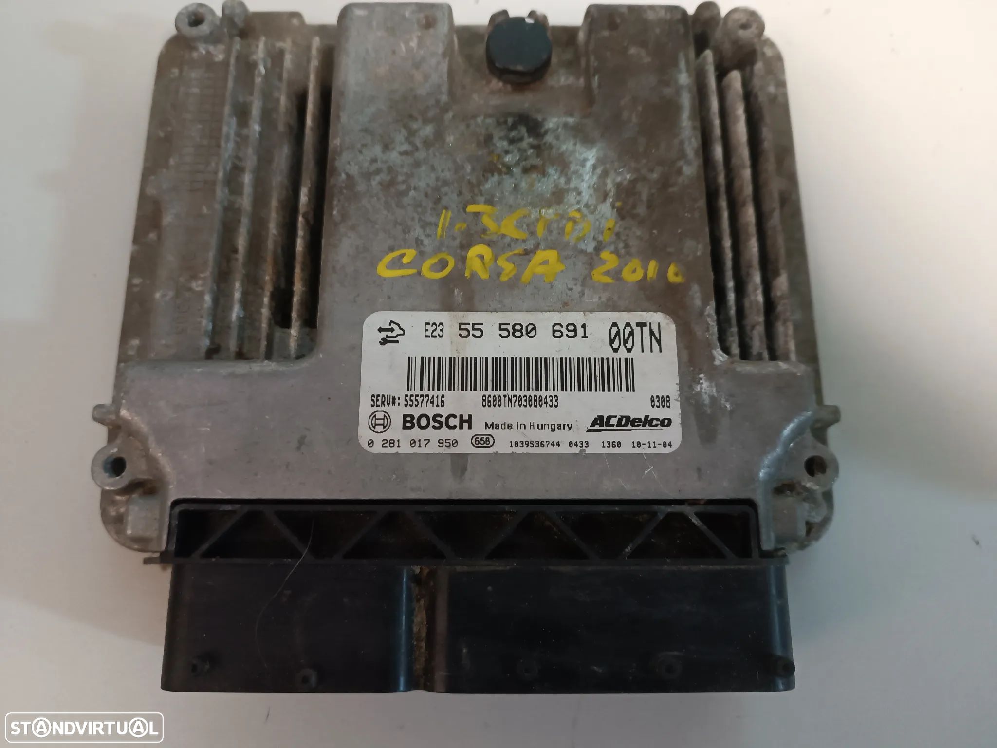 CENTRALINA DO MOTOR OPEL CORSA D 1.3CDTI 55580691 0281017950 - 1