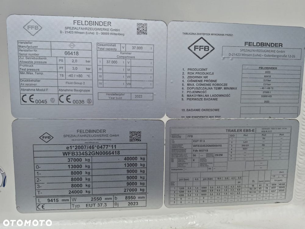 Feldbinder EUT 37.3 stan idealny, pierwszy właściciel - 16