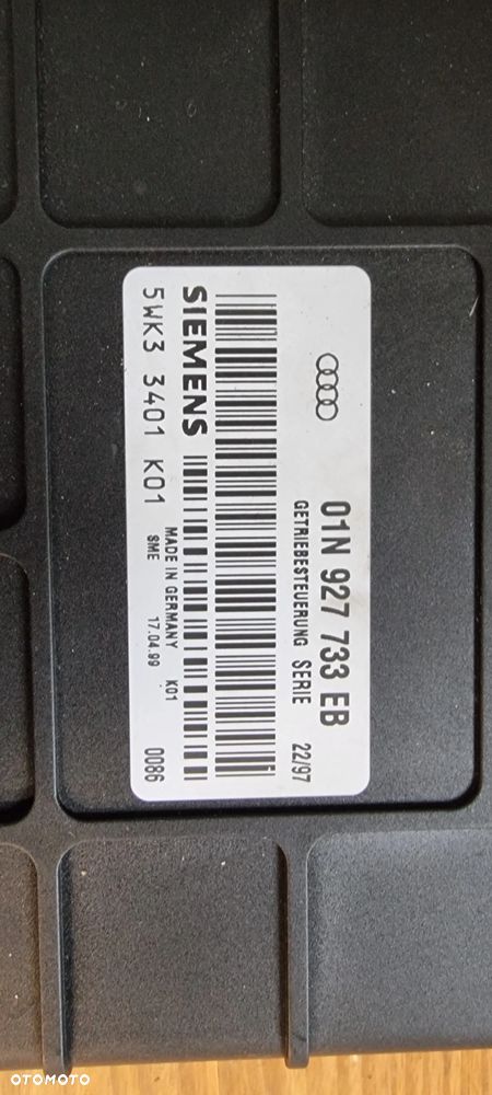 Sterownik komputer skrzyni  Audi VW 1.9 TDI 01N927733EB - 2