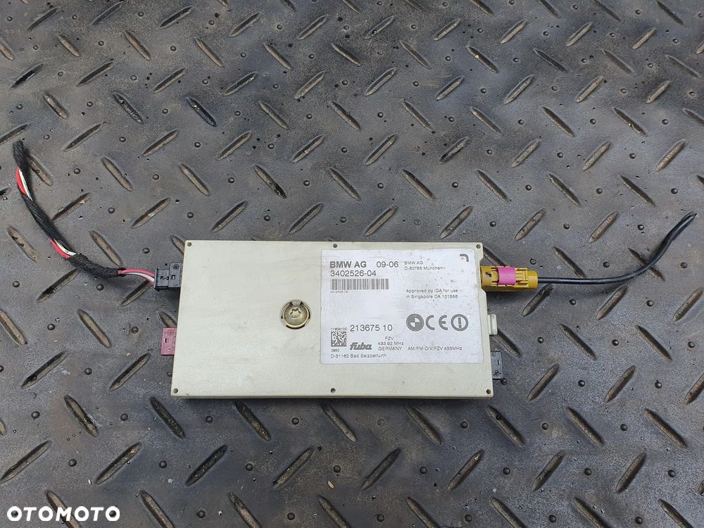 BMW X3 E83 WZMACNIACZ ANTENOWY 3402526-04 + WTYCZKI INSTALACJA - 1