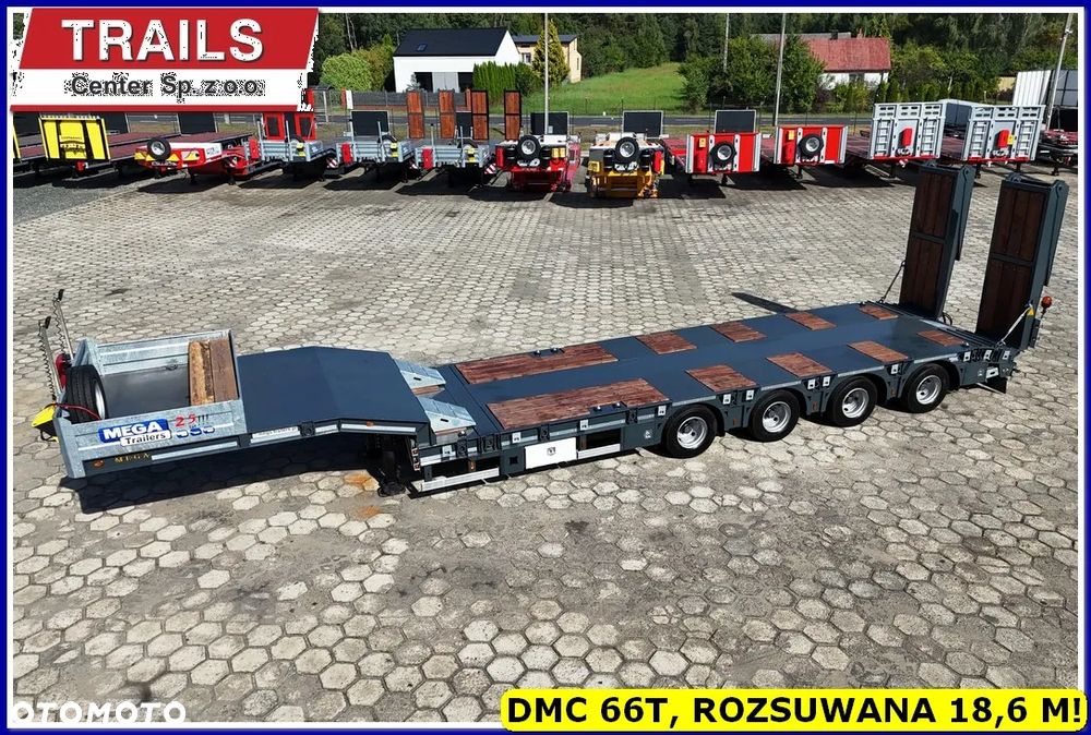 Inny Niska podłoga 4-osie, rozciągana dł. 18,60 m,  własne PTO, NAJAZDY HYDRAULICZNE. !!! - 2