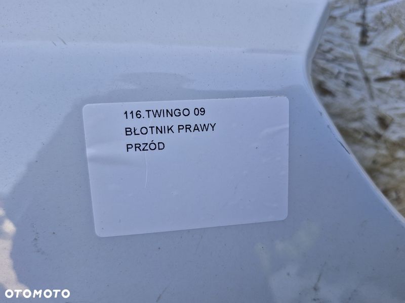 RENAULT TWINGO II 2 BŁOTNIK PRAWY PRZÓD PRZEDNI - 2