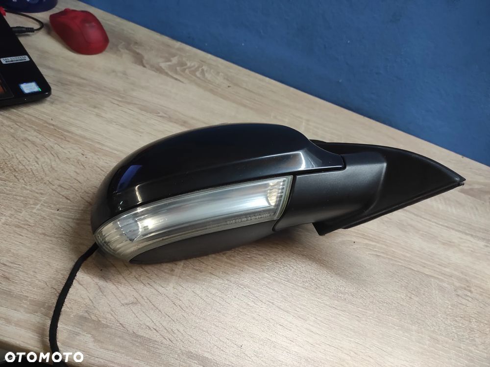 LUSTERKO PRAWE BOCZNE PASAŻERA VW PASSAT B6 6 PIN ELEKTRYCZNE LC9X CZARNE WYSYŁKA !!!!! - 4