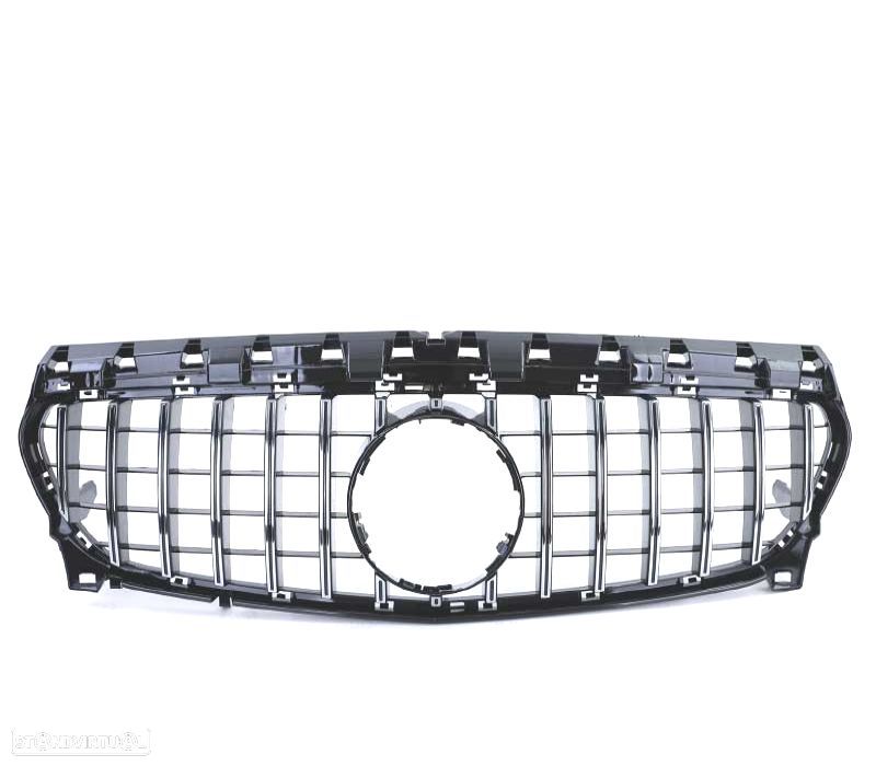 GRELHA MERCEDES CLA C117 16-18 LOOK AMG GT PRETO CROMADO - 3