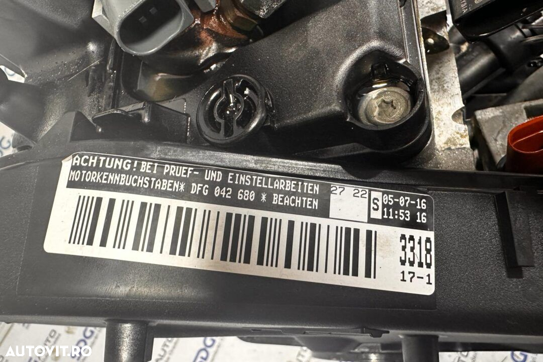 Motor cu injectie DFGA, DBGF, DTSA, DTSB Volkswagen Tiguan 2.0 2016 - 2022 Euro 6 - 6