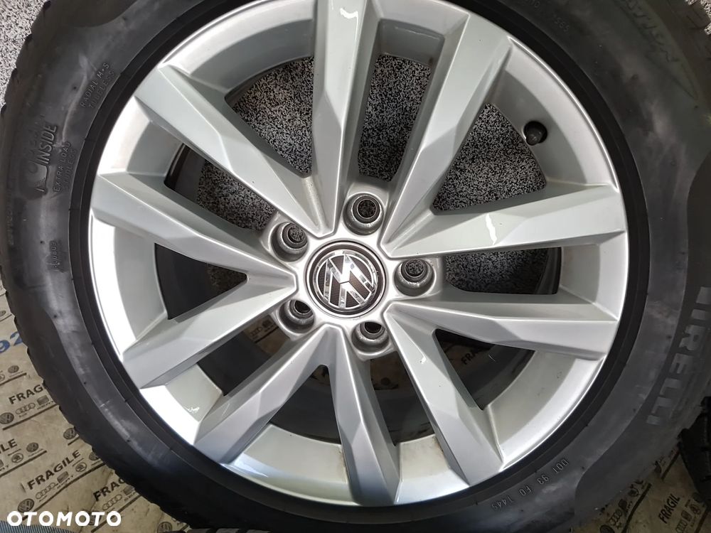KOŁA ZIMOWE ORYGINAŁ VW GOLF TOURAN CADDY PASSAT  5X112 205/60R16 - 17