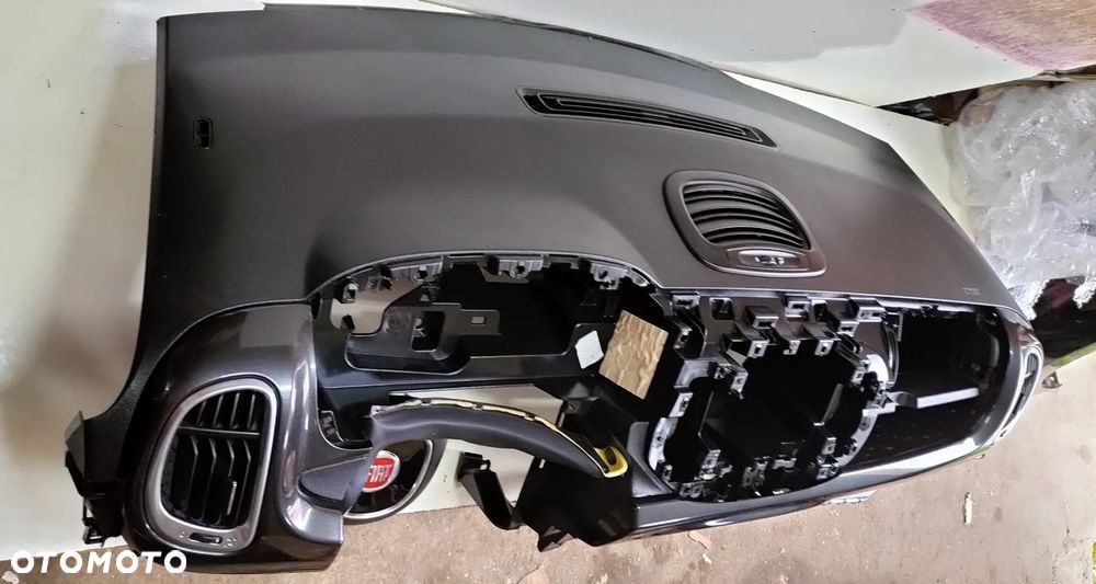 FIAT 500L KOMPELT PODUSZEK DESKA KONSOLA AIRBAG KIEROWCA PASAŻER ORYGINAŁ DEMONTAŻ - 4