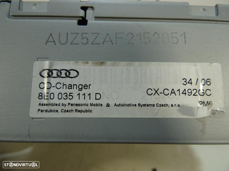 Rádio Audi Navigation Plus e CD Changer A3 8P - 8E0035192K / 8E0035111D - 8