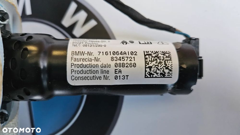 BMW X5 E70 X6 E71 Poduszka fotela prawego Airbag prawy 7161064 - 2