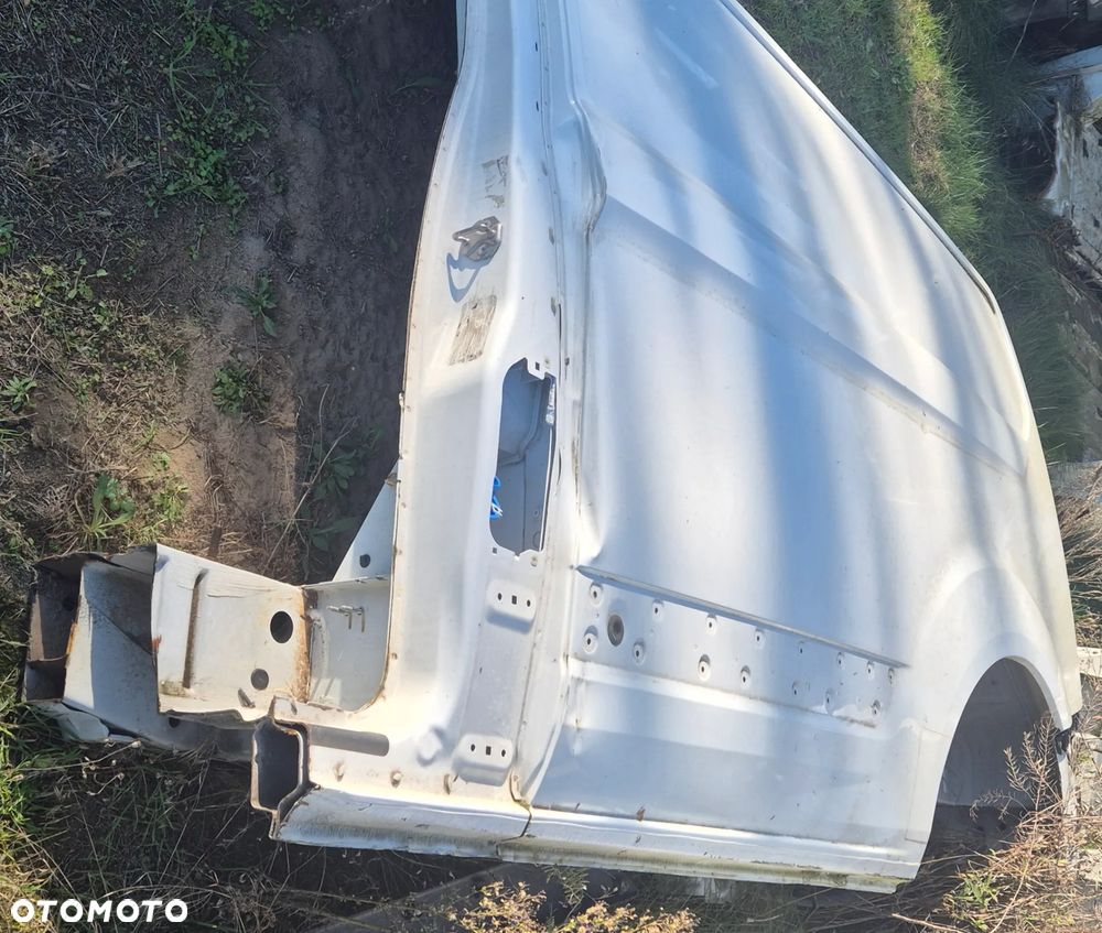 Ford Custom 2013-2023 L1H1 Bok Poszycie Błotnik LEWY Krótki Pełny Blaszany Biały - 2