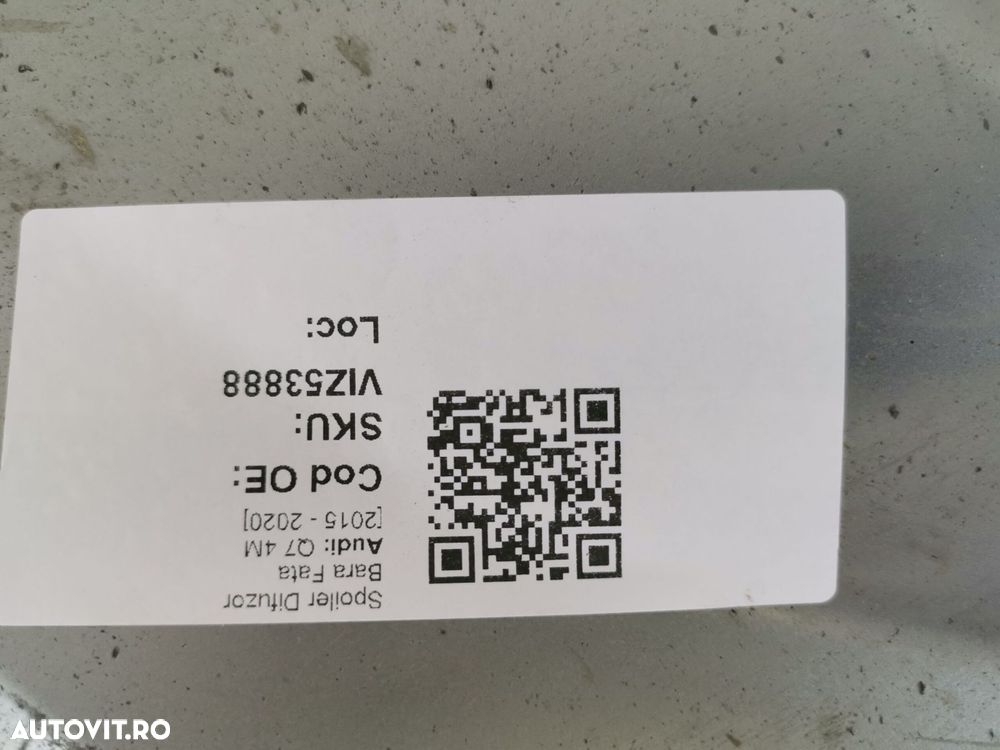 Spoiler Difuzor Bara Fata Audi Q7 4M 2015 2016 2017 2018 2019 2020 Ori - 8