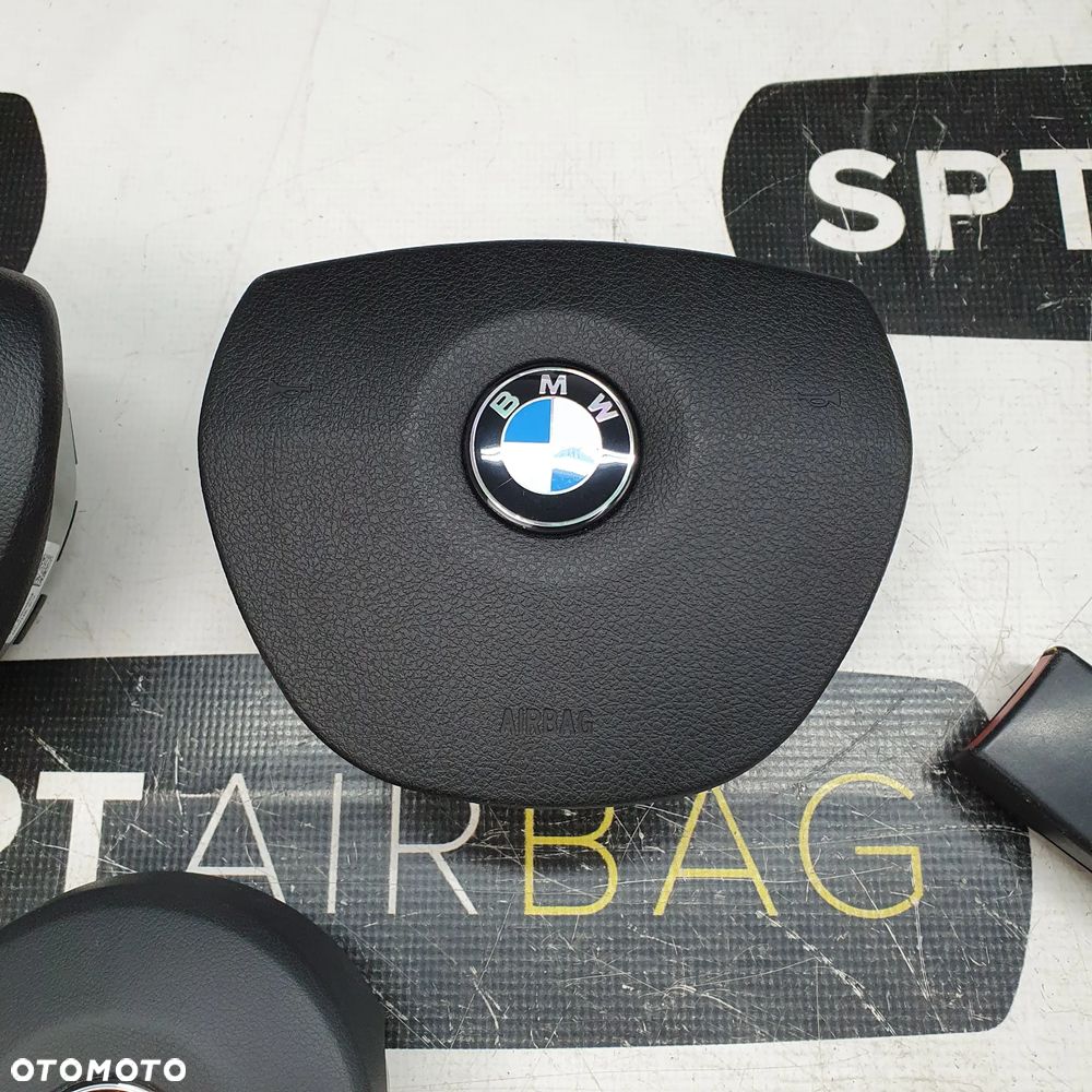 BMW F10 F11 DESKA ROZDZIELCZA GUMA HEAD UP KONSOLA KOKPIT PULPIT PODUSZKI AIRBAG AIR BAG NAPINACZE KIT SET - 7