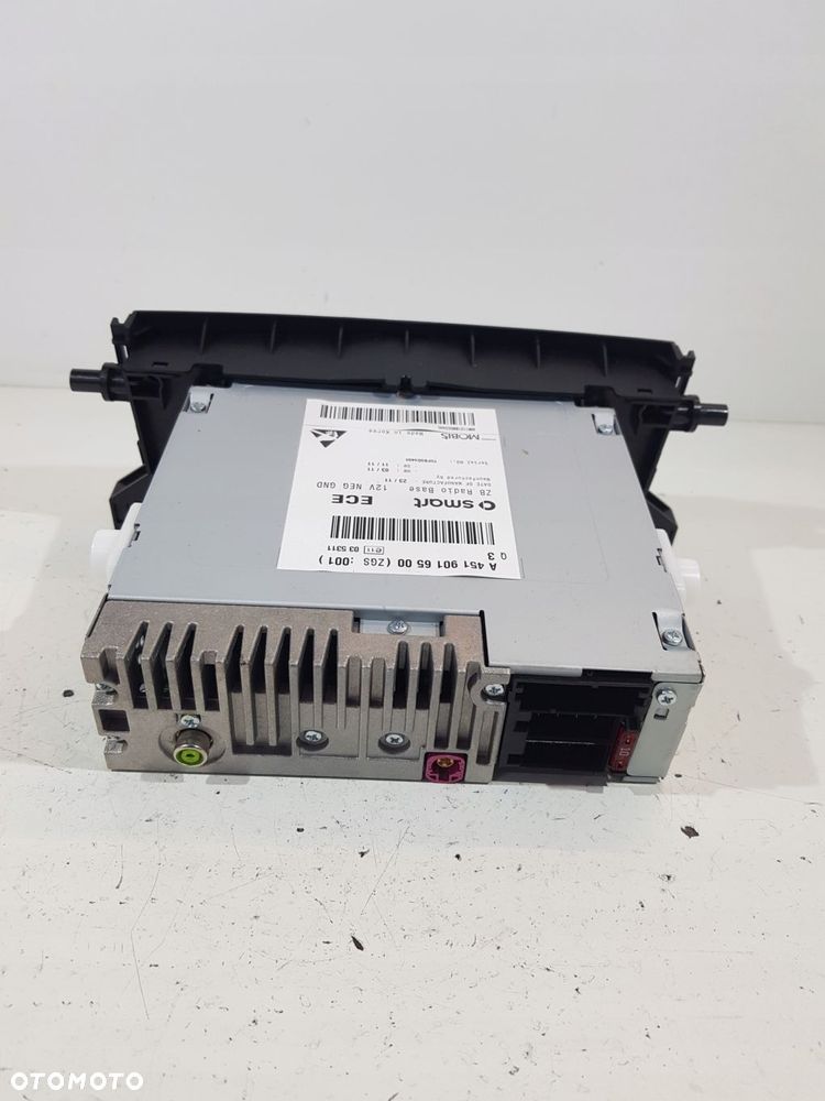 radio base a4519016500 smart fortwo ii 451 07- - 5