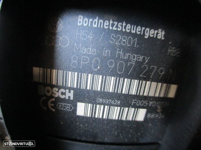 Caixa Fusiveis 8P0907279N AUDI A3 2009 2.0TDI 140CV 3P CINZA ORIGINAL BOSCH - 3