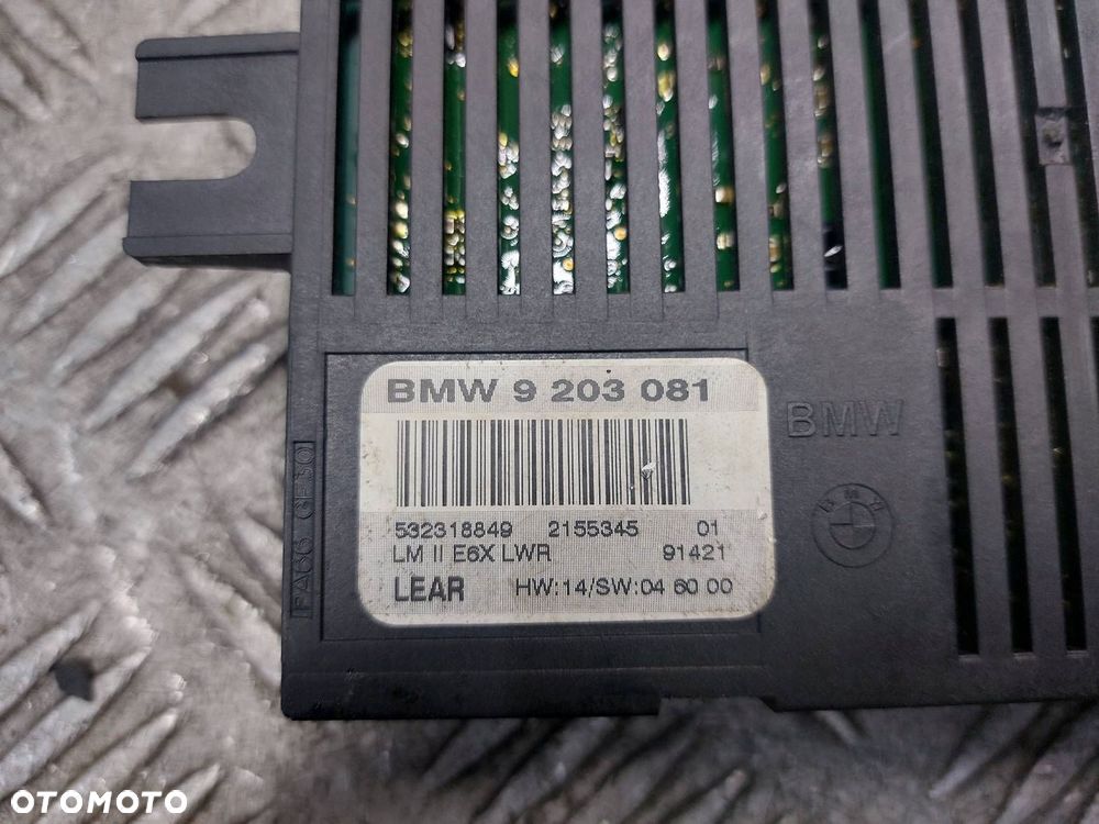 MODUŁ STEROWNIK ŚWIATEŁ BMW E61 520D 9203081 - 4