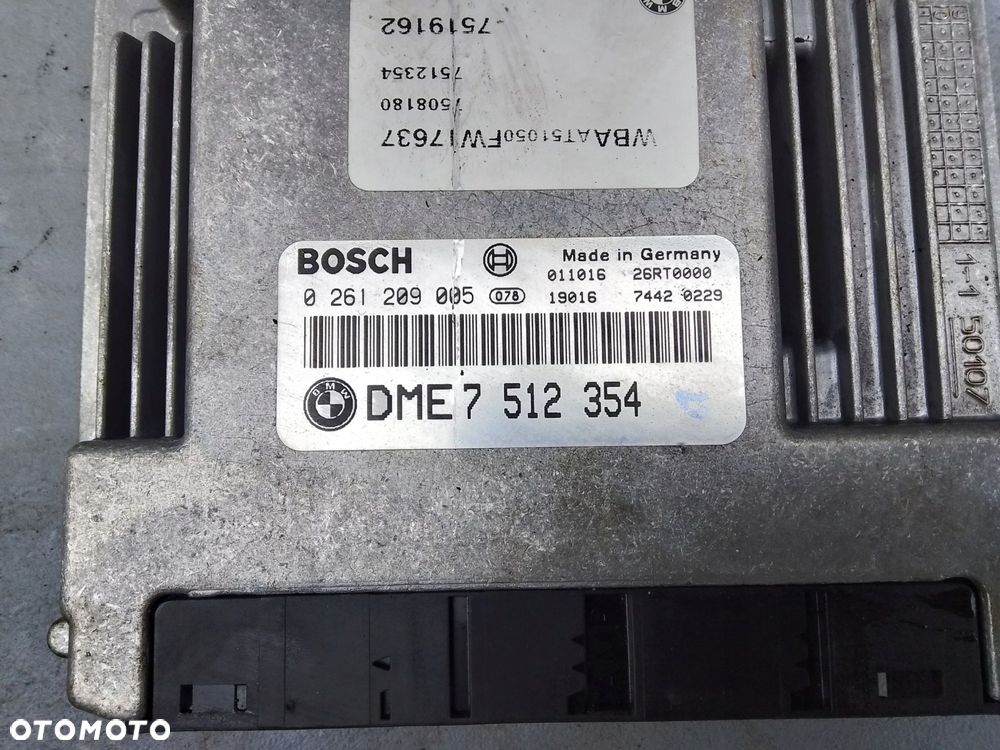 komputer silnika bmw e46 1.8i 7512354 - 2