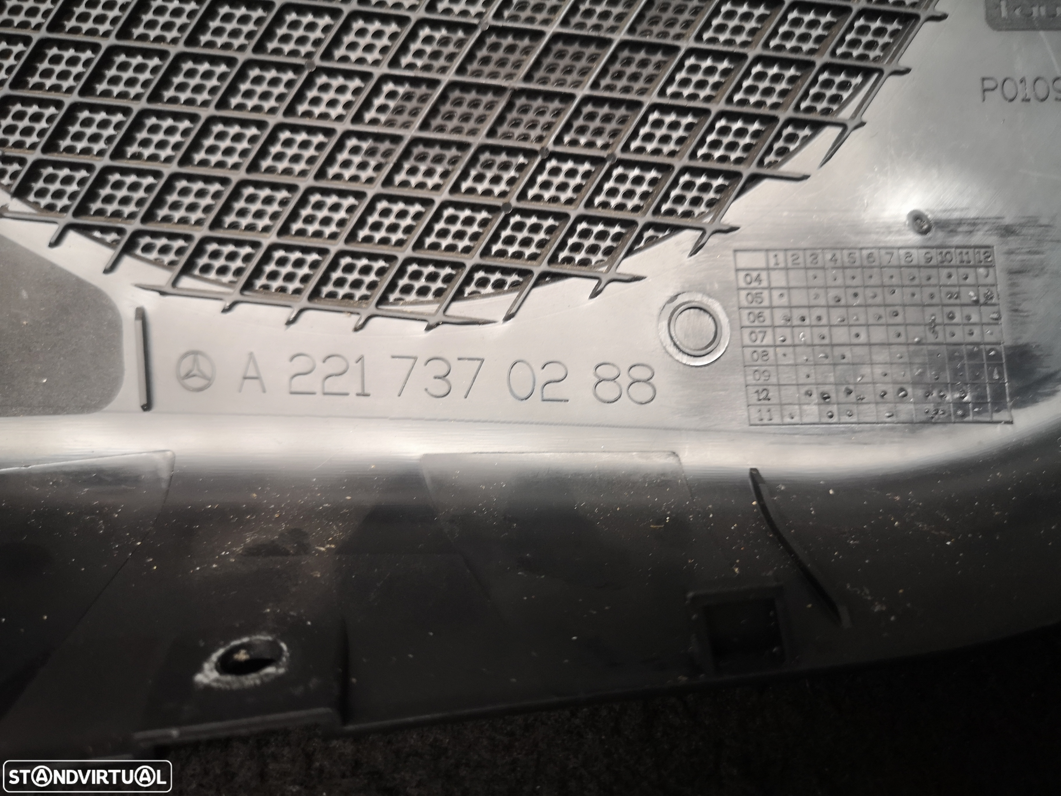 Tampa de coluna de som traseira direita Mercedes W221 class S 2006-2013 - 5