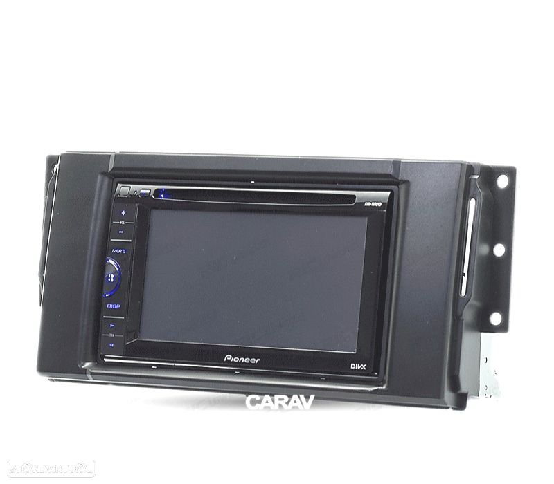 MOLDURA ADAPTADOR PRETO PARA RADIO 2-DIN PARA LAND ROVER FREELANDER DISCOVERY RANGE ROVER - 3