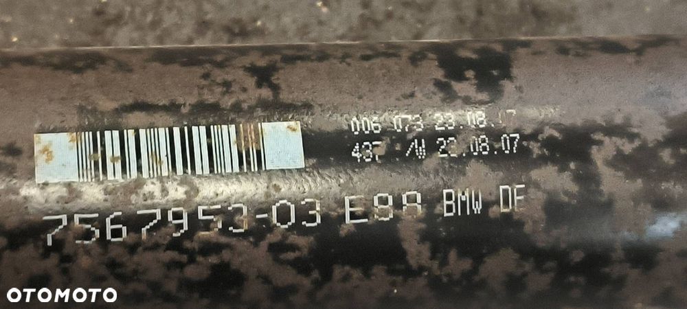 WAŁ NAPĘDOWY BMW SERIA I E87 118 7567953-03 - 5