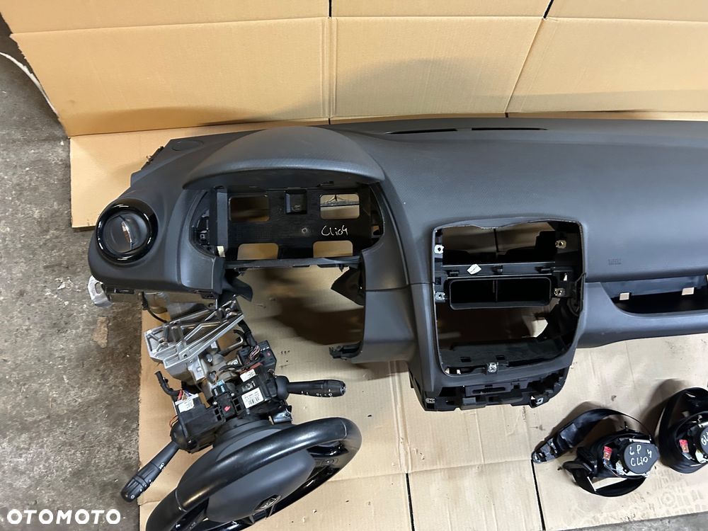 Renault Clio IV konsola deska rozdzielcza pasy napinacze poduszki airbag zestaw oryginał - 4