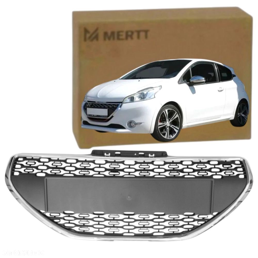 atrapa przednia chłodnicy GRILL peugeot 208 2012-2015 9672794380 - 1