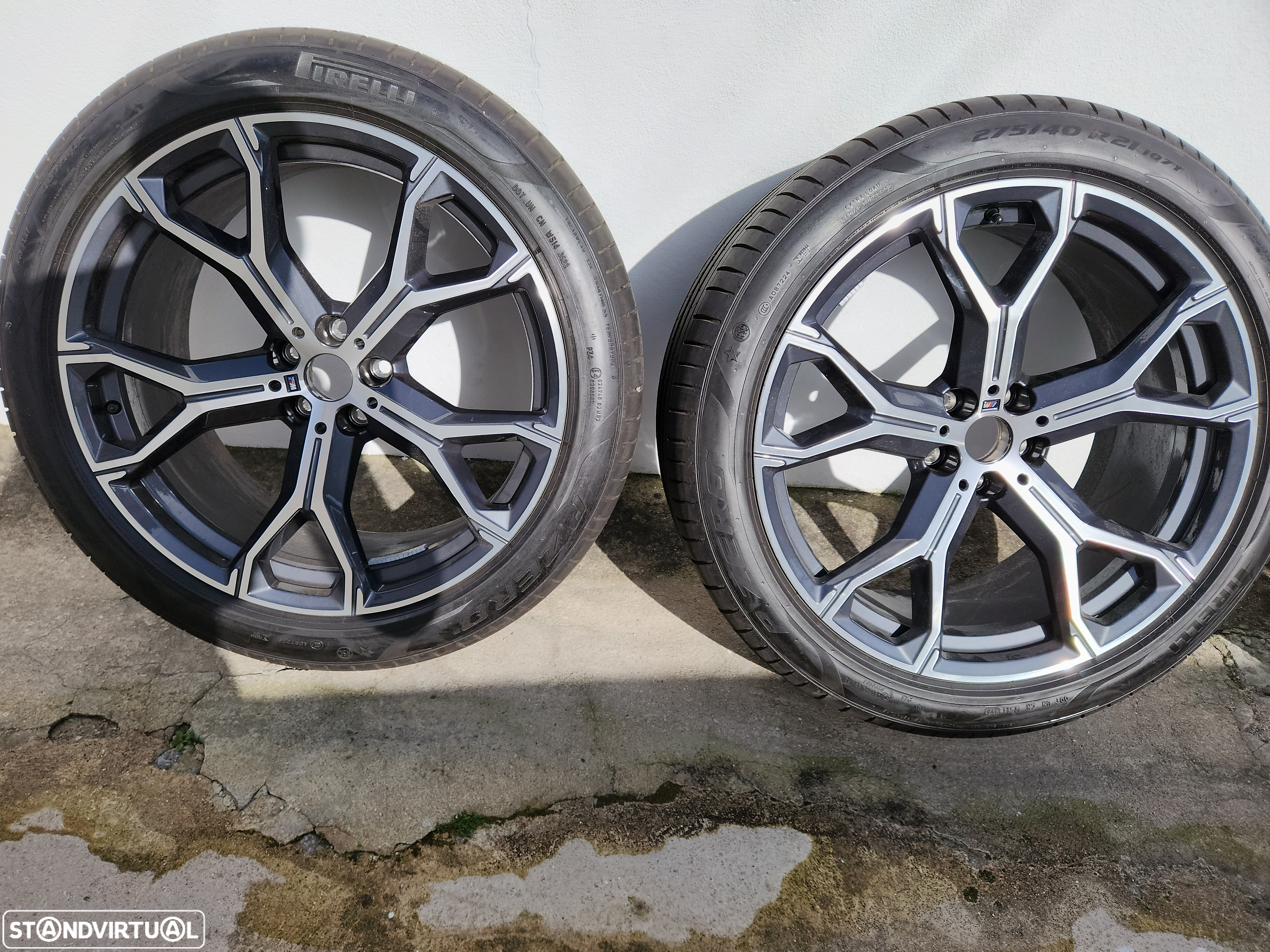 Jantes 21 BMW M Originais com pneus runflat 0 km BMW X5 G05 lci e pre lci 2018 a 2024 - 8