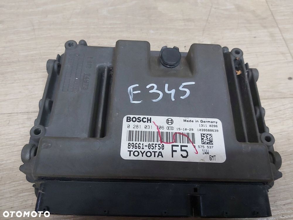 Toyota Avensis T27 LIFT 1,6 d4d komputer kluczyk stacyjka zestaw odpalenia - 15