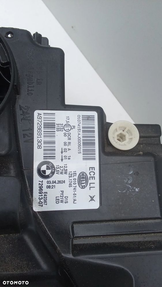 Lampa Lewa Bi Xenon Nie Skrętny BMW F20 Przed Lift Bdb.Stan Europa - 4