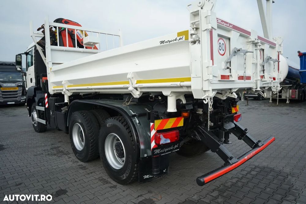 MAN TGS 26.440 / 6x4 / CAMION BASCULANTE / HIDROBID / BORDMATIC + PALFINGER PK 33002-EH / AUTOMAT / PILOT / EURO 5 - 19
