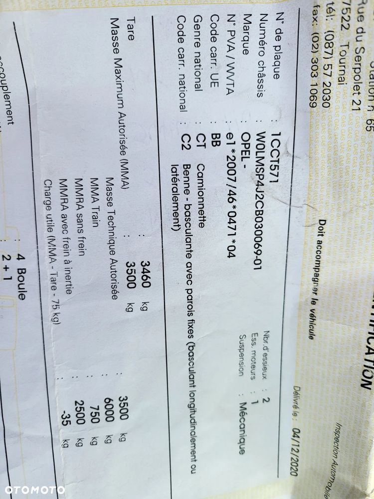 Opel MOVANO WYWROTKA - 17