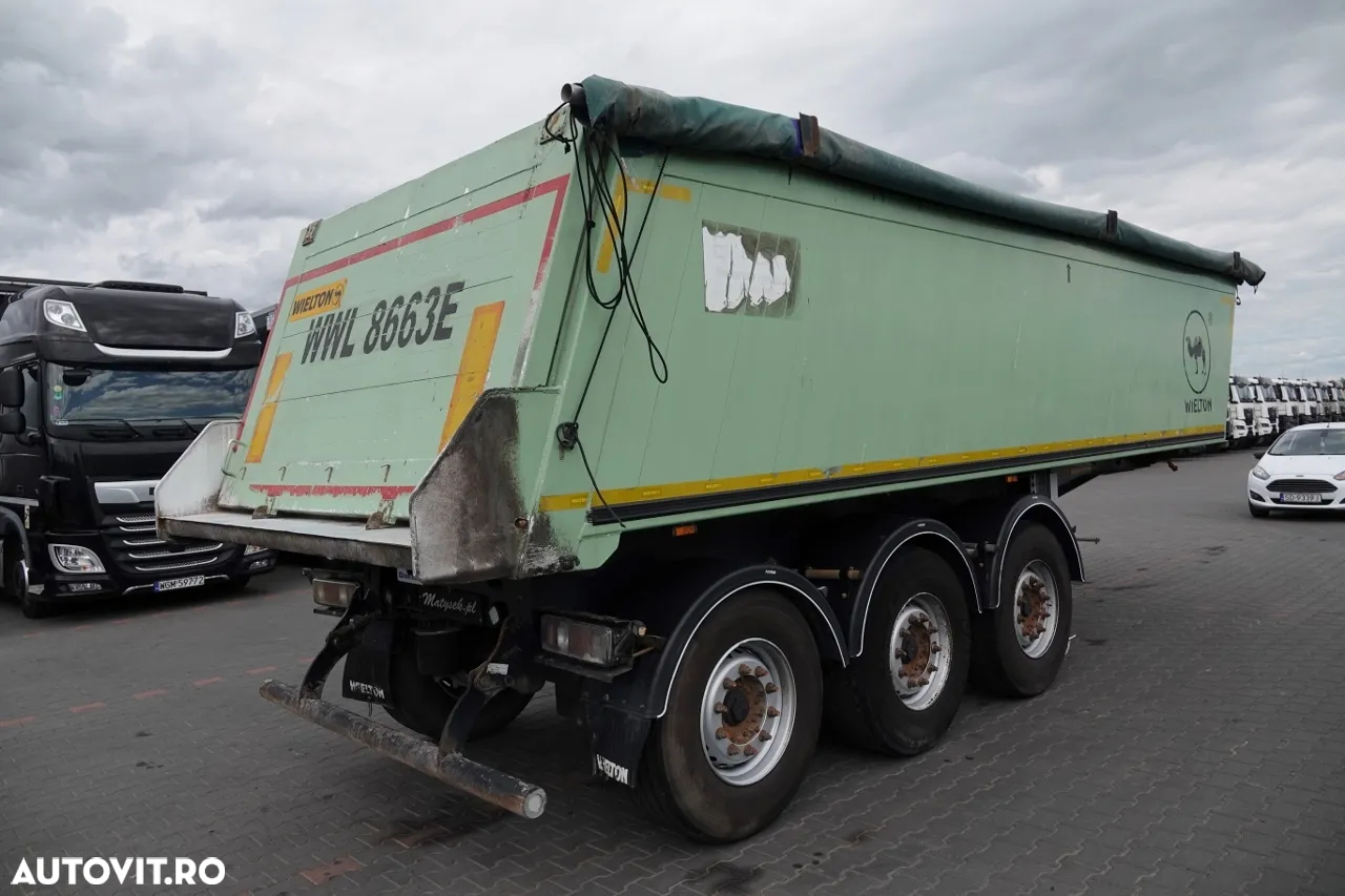 Wielton BASCULATOR 23 M3 / CAMION DIN ALUMINIU / AXĂ RIDICATĂ - 7