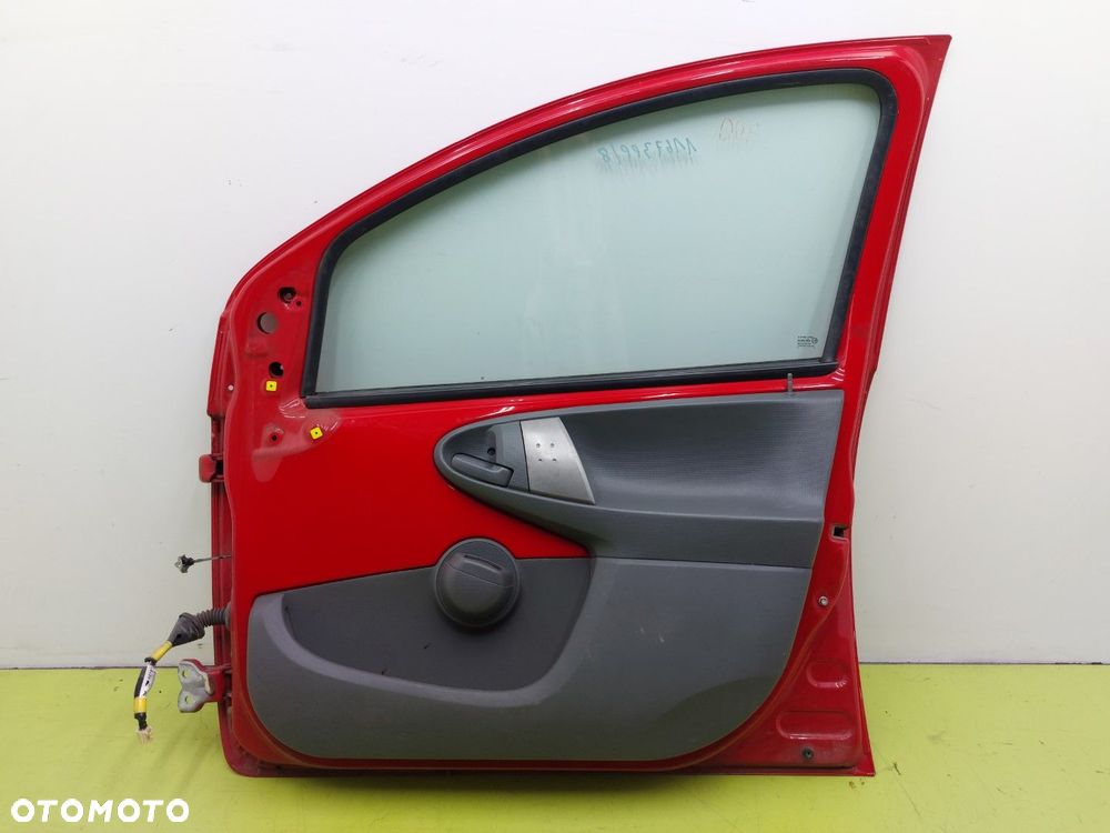 Drzwi przednie prawe przód PEUGEOT 107 2005-2014 5 DRZWI CZERWONY KJH - 7