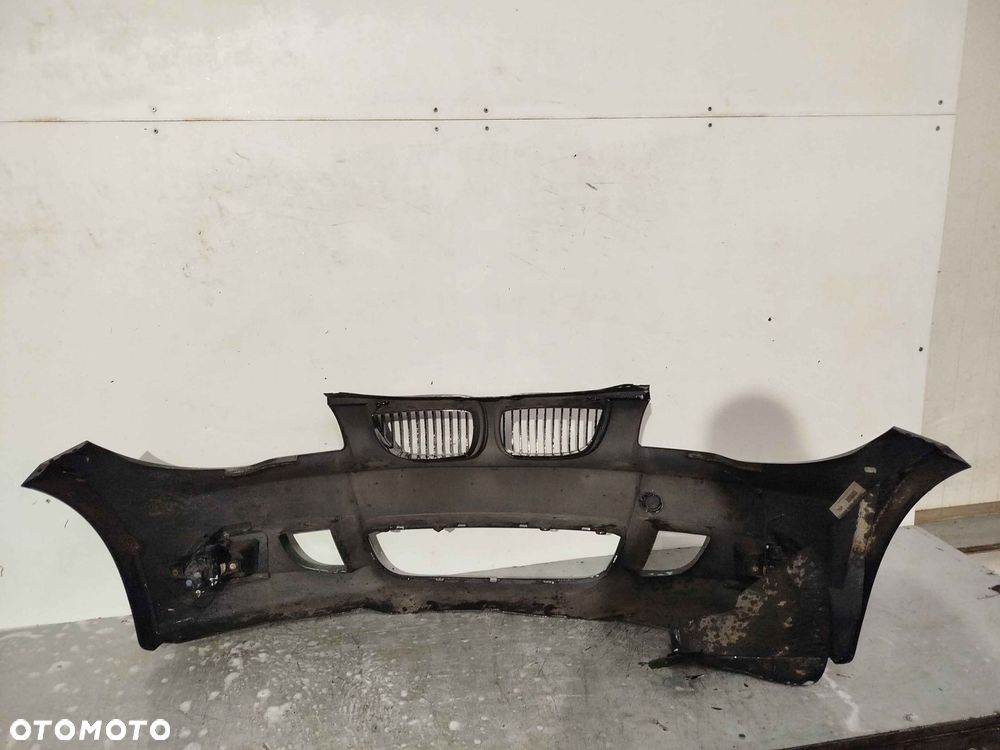^ ZDERZAK PRZÓD PRZEDNI DO BMW SERII 1 E87 M POWER M PAKIET BLACK SAPPHIRE CZARNY HALOGENY - 5
