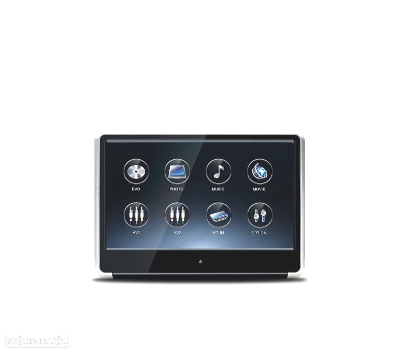 ECRA PARA ENCOSTO DE CABEÇAS DE 11,6 MOLDURA ADAPTADOR PRETO BRILHANTE PARA RADIO 2-DIN HONDA CR-V - 5