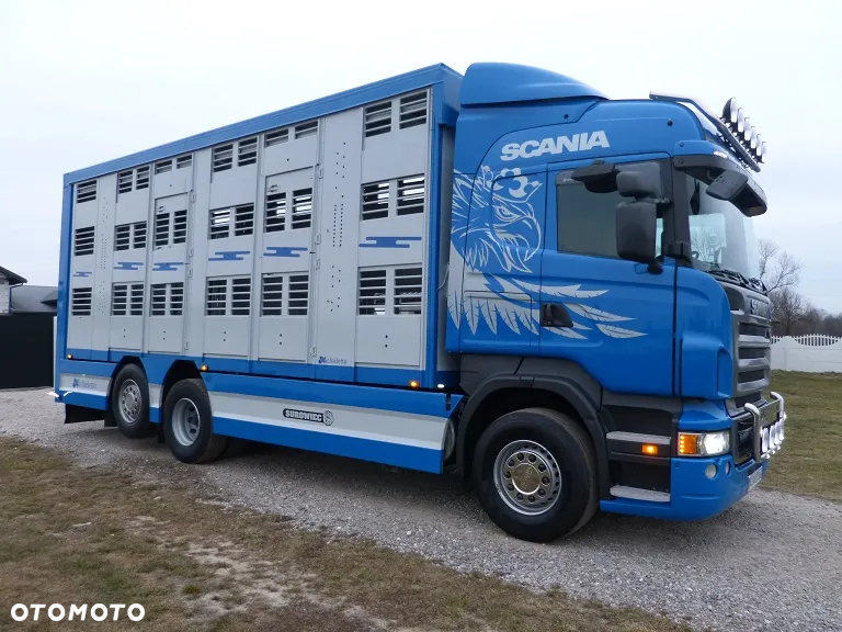 Scania R420 DO ŻYWCA / ZWIERZĄT / BYDŁA TRZODY CHLEWNEJ/ 3 POKŁADY / WAGA EL. / EURO 5 / OŚ SKRĘTNA / - 5
