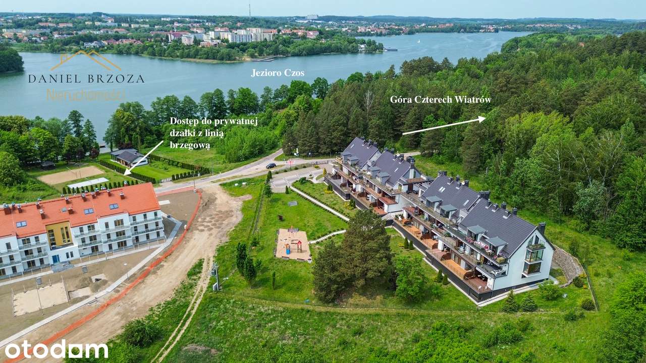 Apartament nad jeziorem Czos z dostępem do prywatnej plaży Mrągowo