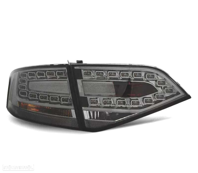 FAROLINS TRASEIROS LED PARA AUDI A4 B8 08-11 CROMADO ESCURECIDO - 2