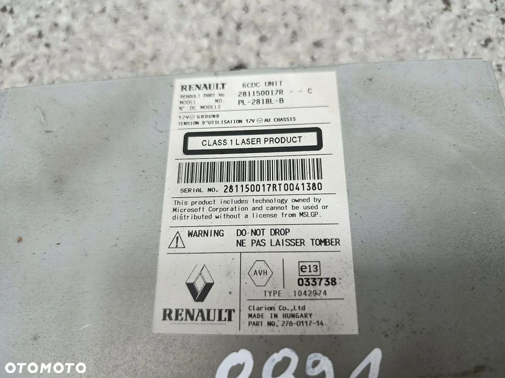 RADIO FABRYCZNE RENAULT LAGUNA III 281150017R - 4
