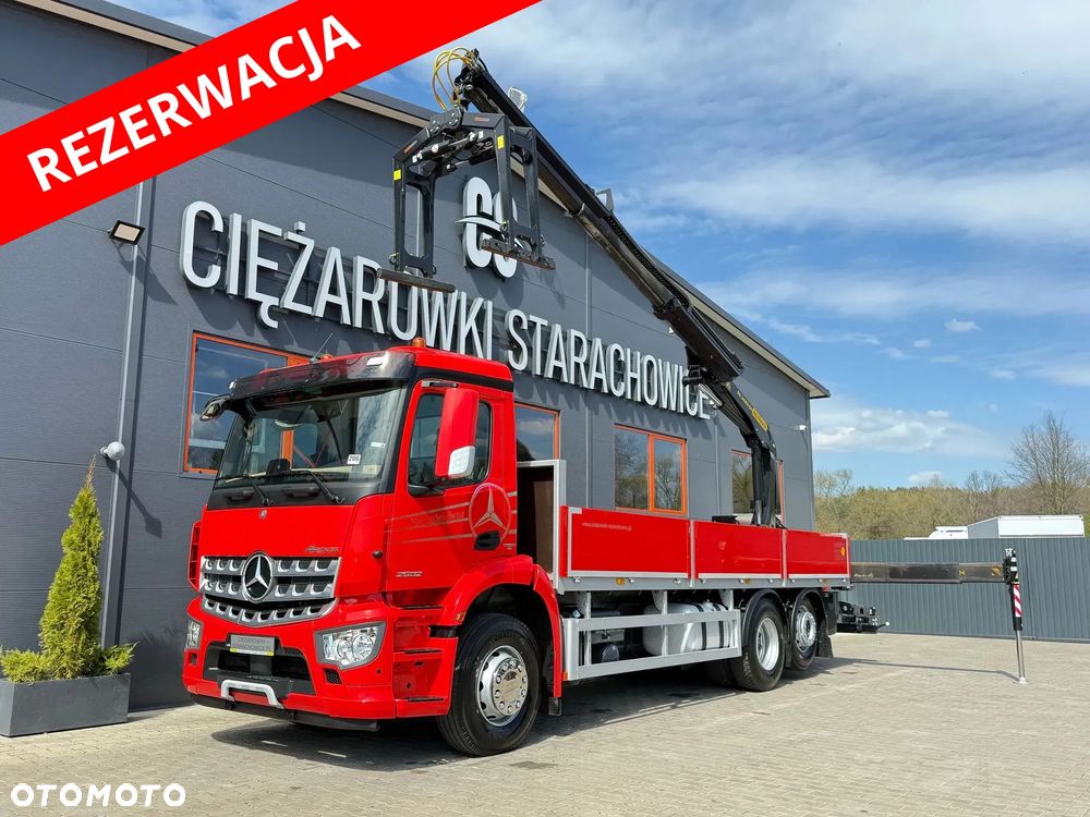 Mercedes-Benz Mercedes Arocs Actros 2532 / E6 / 6x2 / skrzynia + żuraw Palfinger / budowlanka HDS kran crane dzwig - 2