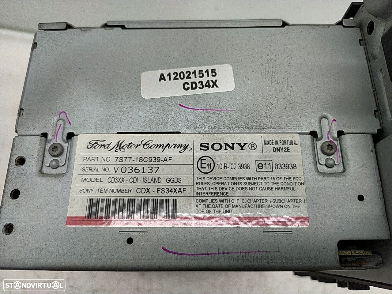 Auto Radio Cd Mp3 Ford S-Max (Wa6) - 5